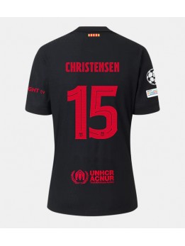 Billige Barcelona Andreas Christensen #15 Bortedrakt 2024-25 Kortermet